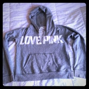 Pink VS Gray Hoodie Size L